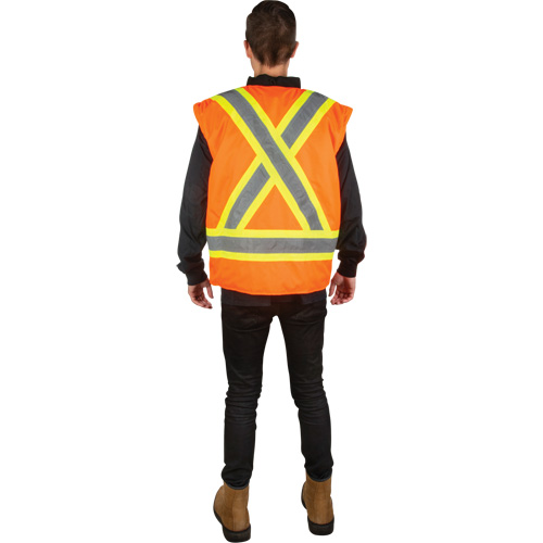 Parka d'hiver imperm&eacute;able 7-en-1, Orange haute visibilit&eacute;, Moyen Rideout Tool & Machine Inc.