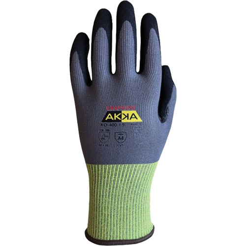 Gants r&eacute;sistants &agrave; la coupe interm&eacute;diaires KO-400, Taille 11, Calibre 15, Rev&ecirc;tement Nitrile, Enveloppe en Nylon/PEHP/Spandex/Graph&egrave;ne, ASTM ANSI niveau A4/EN 388 niveau D Rideout Tool & Machine Inc.