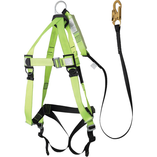 FBH-10000A5440-6 6' Class A Harness & Lanyard with 220 lbs. Capacity, Harness/Lanyard Combo Rideout Tool & Machine Inc.
