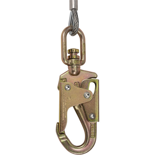 SRL-73302-40LE Self-Retracting Lifeline, 40', Galvanized Steel, Swivel Rideout Tool & Machine Inc.