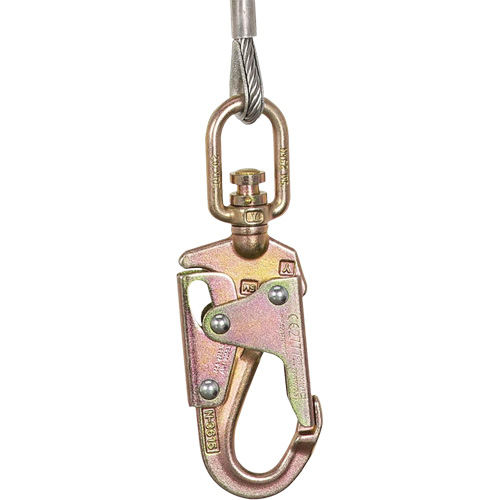 SRL-73302-60LE Self-Retracting Lifeline, 60', Galvanized Steel, Swivel Rideout Tool & Machine Inc.