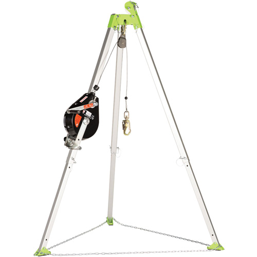 SRL-73303-96 Cable Self-Retracting Lifeline with Recovery, 96', Galvanized Steel, Swivel Rideout Tool & Machine Inc.