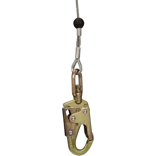SRL-73303-96 Cable Self-Retracting Lifeline with Recovery, 96', Galvanized Steel, Swivel Rideout Tool & Machine Inc.
