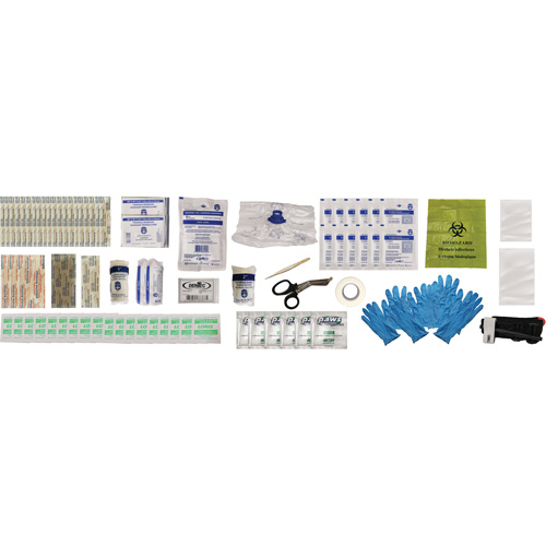Trousse de premiers soins Shield, R&eacute;pond ou surpasse la norme CSA Z1220-24 type 2 environnements &agrave; faible risque, Petit (2-25 travailleurs) Rideout Tool & Machine Inc.