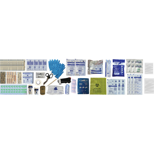 Trousse de premiers soins Shield, R&eacute;pond ou surpasse la norme CSA Z1220-24 type 3 environnements &agrave; haut risque, Petit (2-25 travailleurs) Rideout Tool & Machine Inc.