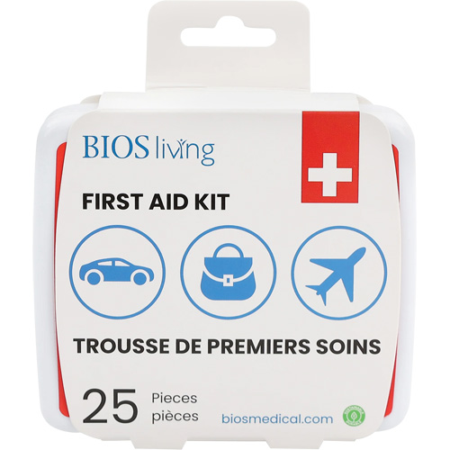 25-Piece Home & Travel First Aid Kit, Plastic B Rideout Tool & Machine Inc.