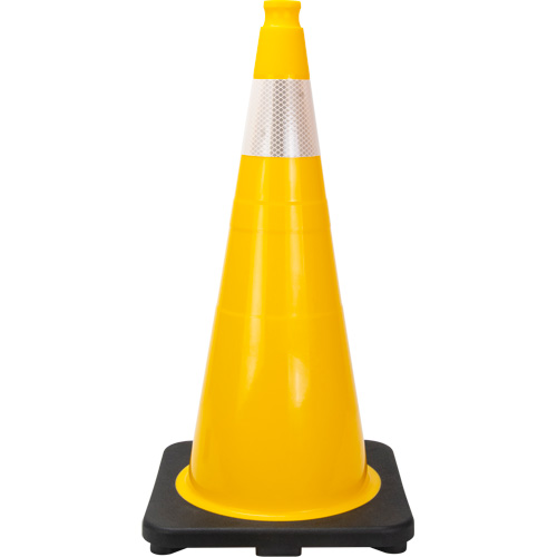 Premium Traffic Cone, 28", Yellow, 4" Reflective Collar(s) Rideout Tool & Machine Inc.