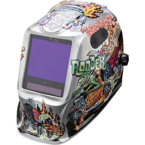 VIKING 3350 ADV Hot Rodders Helmet, 3.74" L x 3.15" W View Area, 5 - 13 Shade Range Rideout Tool & Machine Inc.