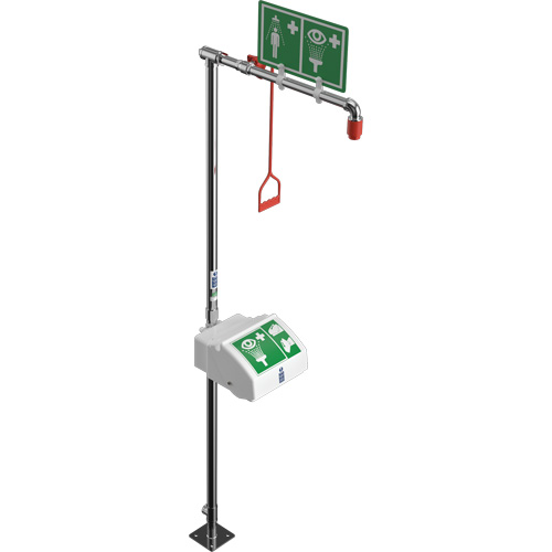 Combination Shower with Closed ABS Bowl & Bottom Inlet, Pedestal Rideout Tool & Machine Inc.