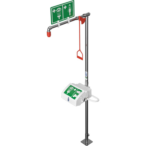Combination Shower with Closed ABS Bowl & Top Inlet, Pedestal Rideout Tool & Machine Inc.