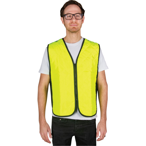 Veste refroidissante &agrave; &eacute;vaporation, Moyen, Jaune lime haute visibilit&eacute; Rideout Tool & Machine Inc.