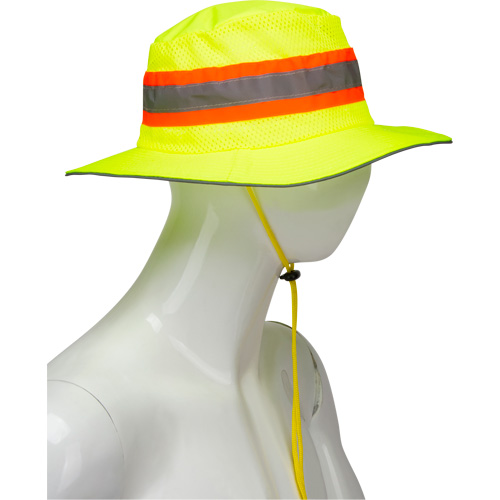 Chapeau de p&ecirc;cheur &agrave; refroidissement par &eacute;vaporation, Lime haute visibilit&eacute; Rideout Tool & Machine Inc.