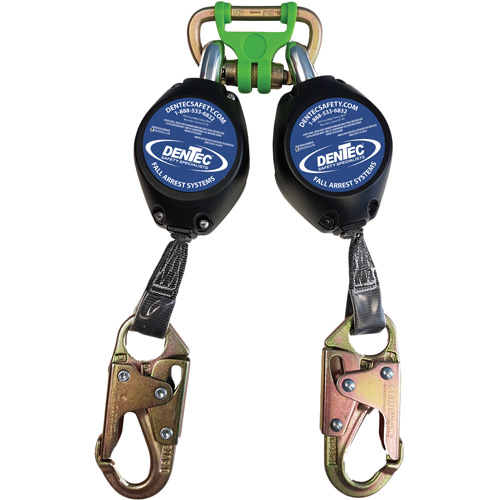 Longe auto-r&eacute;tractable avec boîtier en composite, 7', Sangles, Pivotant Rideout Tool & Machine Inc.