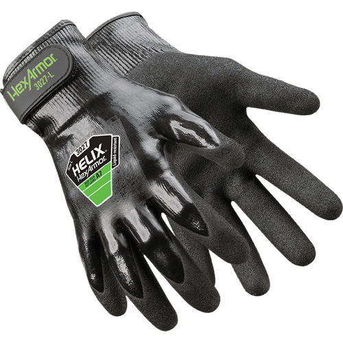 Gants Helix 3027, Taille 6/T-petit, Calibre 21, Rev&ecirc;tement Nitrile, Enveloppe en PEHP, ASTM ANSI niveau A7 Rideout Tool & Machine Inc.