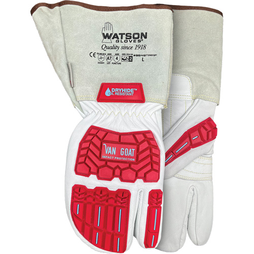 Van Goat 1-Finger Cut-Resistant Mitts, Size Medium, Goatskin Shell, ASTM ANSI Level A7 Rideout Tool & Machine Inc.
