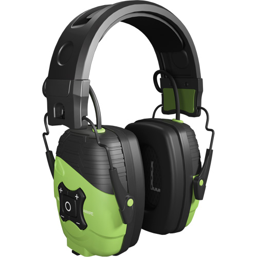 Safety Green Link Aware Bluetooth Earmuffs, Headband Style, 25 dB Rideout Tool & Machine Inc.