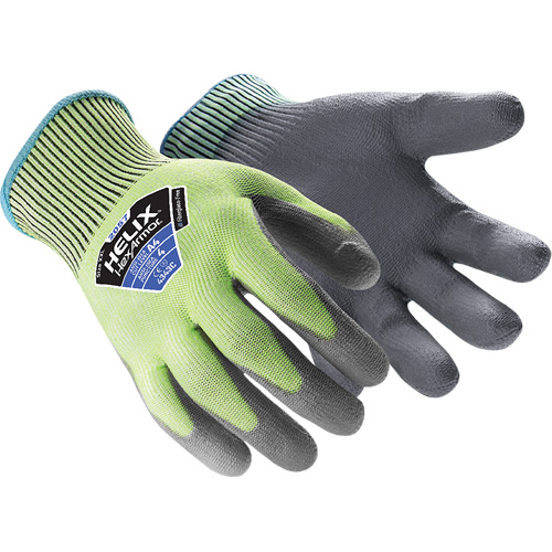 Gants r&eacute;sistant &agrave; la coupe & l'abrasion Helix 2057, Taille 6/T-petit, Calibre 13, Rev&ecirc;tement Polyur&eacute;thane, Enveloppe en PEHP, ASTM ANSI niveau A4/EN 388 niveau C Rideout Tool & Machine Inc.