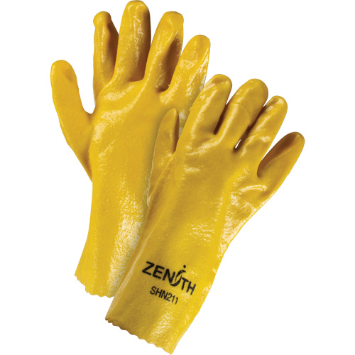 Gants &agrave; fini rugueux et r&eacute;sistants aux produits chimiques, Taille 9, 12" lo, PVC, Doublure en Interlock, 47-mil Rideout Tool & Machine Inc.