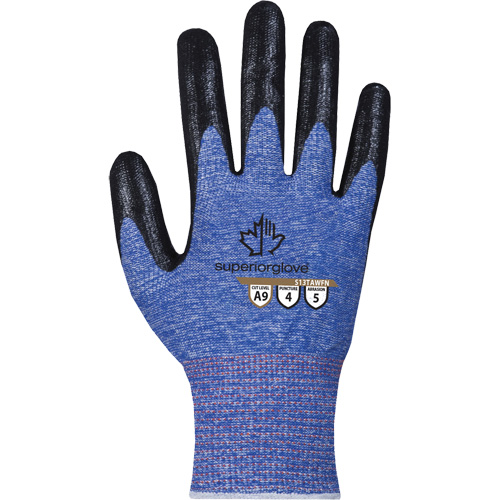 Gant extr&ecirc;mement r&eacute;sistant aux coupures, Taille 7, Calibre 13, Rev&ecirc;tement Mousse de nitrile, Enveloppe en TenActiv, ASTM ANSI niveau A9 Rideout Tool & Machine Inc.