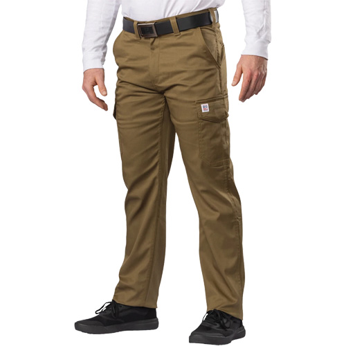 Pantalon cargo Big Flex, Poly-coton/Spandex, Vert olive militaire, Taille 46, Entrejambe 30 Rideout Tool & Machine Inc.
