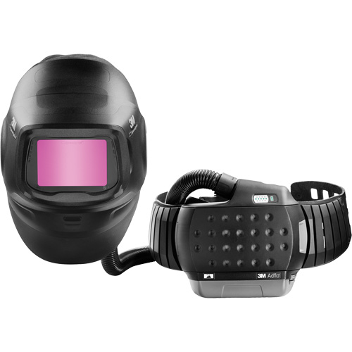 Masque de soudage &agrave; usage intensif Speedglas G5-01 avec syst&egrave;me de respirateur d'&eacute;puration d'air propuls&eacute; Adflo, Masque de soudage, Pile Lithium-ion Rideout Tool & Machine Inc.