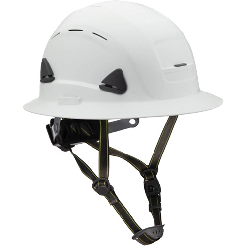 Fibre Metal Climbing Style Helmet with Full Brim, Meets CSA Type 2, Ratchet Suspension, Vented Rideout Tool & Machine Inc.