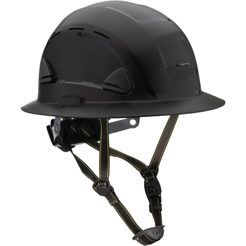 Fibre Metal Climbing Style Helmet with Full Brim, Meets CSA Type 2, Ratchet Suspension, Vented Rideout Tool & Machine Inc.