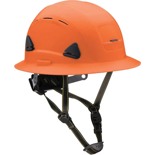 Fibre Metal Climbing Style Helmet with Full Brim, Meets CSA Type 2, Ratchet Suspension, Vented Rideout Tool & Machine Inc.