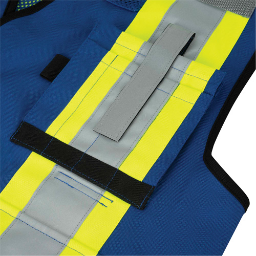 6681 High-Visibility Antimicrobial Mesh-Back Surveyor Vest, Royal Blue, Small, Polyester Rideout Tool & Machine Inc.