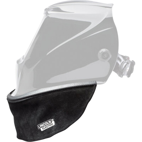Bavette en cuir refendu pour casque avec joint &agrave; ajustement serr&eacute;, Noir Rideout Tool & Machine Inc.