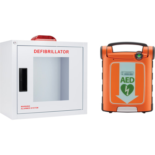 Trousse DEA Powerheart G5 avec armoire, Semi-automatique, Bilingue, Classe 3 Rideout Tool & Machine Inc.