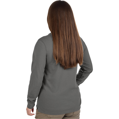 GRIDIRON Long Sleeve Pocket T-Shirt, Women's, X-Small, Grey Rideout Tool & Machine Inc.
