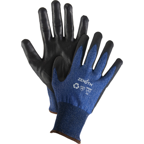 Gants &eacute;lastiques &eacute;cologiques r&eacute;sistants &agrave; la coupe, Taille 11, Calibre 18, Rev&ecirc;tement Polyur&eacute;thane, Enveloppe en Acier inoxydable/PEHP/rPET, ASTM ANSI niveau A5 Rideout Tool & Machine Inc.