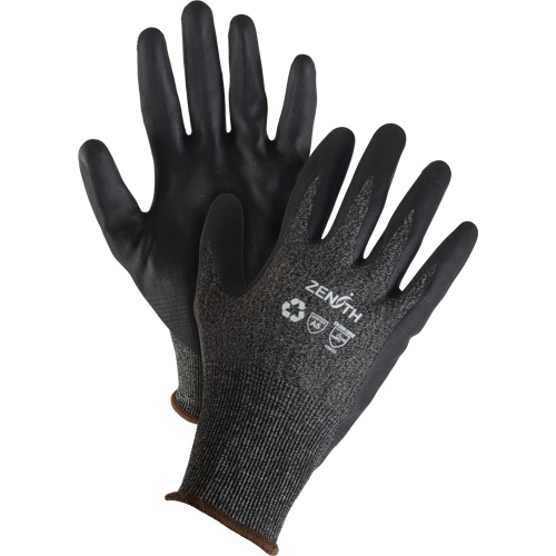 Gants &eacute;cologiques, l&eacute;gers, et r&eacute;sistants &agrave; la coupe, &agrave; haute dext&eacute;rit&eacute;, Taille 7, Calibre 21, Rev&ecirc;tement Mousse de nitrile, Enveloppe en Acier inoxydable/PEHP/rPET, ASTM ANSI niveau A5 Rideout Tool & Machine Inc.