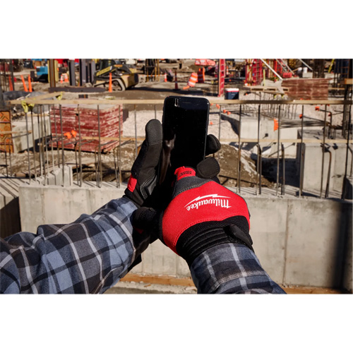 Gants de travail antivibration, Taille Petit, Paume Synth&eacute;tique Rideout Tool & Machine Inc.