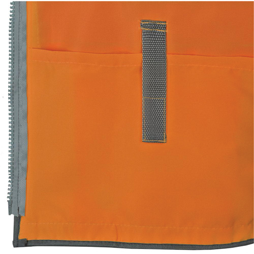 Veste de s&eacute;curit&eacute; pour arpenteur Pioneer avec fermeture &agrave; glissi&egrave;re et dos en maille, Orange haute visibilit&eacute;, Petit, Polyester Rideout Tool & Machine Inc.