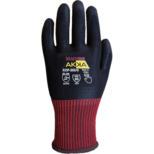 KOP-500 High Cut-Protection Gloves, Size 12, 13 Gauge, Polyurethane Coated, Nylon/HPPE/Spandex/Graphene Shell, ASTM ANSI Level A5/EN 388 Level E Rideout Tool & Machine Inc.