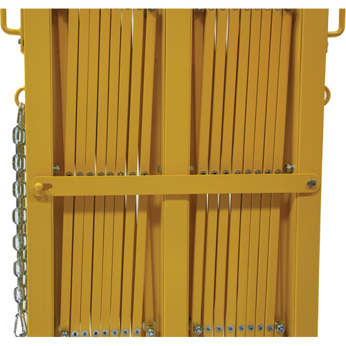Barri&egrave;re extensible, 84" h x 20' lo, Jaune Rideout Tool & Machine Inc.