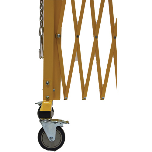 Barri&egrave;re extensible, 84" h x 20' lo, Jaune Rideout Tool & Machine Inc.