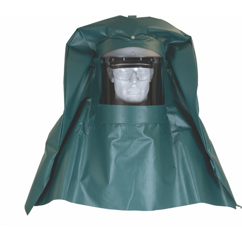 Chemical Splash Hood & Hard Cap with Chemical Resistant Face Shield Rideout Tool & Machine Inc.