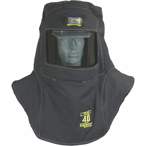 TCG Arc Flash Hood, Black, 40 cal/cm², ANSI Z87.1/ASTM F1506/ASTM F1959/ASTM F2178/Meets/Exceeds CSA Z462/NFPA 70E, 4 Arc Flash PPE Category Level Rideout Tool & Machine Inc.