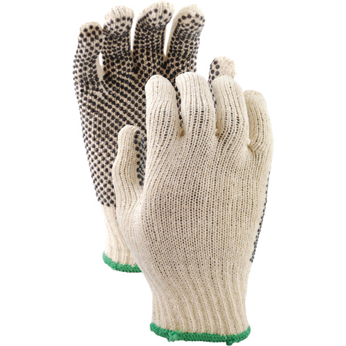 417 PVC Dotted String Knit Gloves, Poly/Cotton, Single Sided, Small Rideout Tool & Machine Inc.