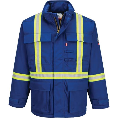 Bizflame&reg; 88/12 Insulated Winter Parka, Blue, Medium (Tall) Rideout Tool & Machine Inc.