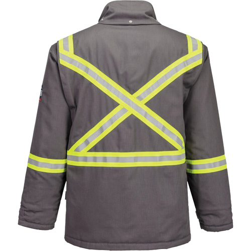 Bizflame&reg; 88/12 Insulated Winter Parka, Grey, Small Rideout Tool & Machine Inc.