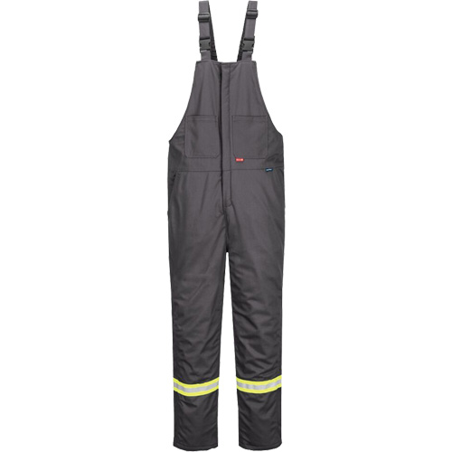 Bizflame&reg; 88/12 Insulated Bib Pants, Cotton/Nylon, Medium (Tall), Grey Rideout Tool & Machine Inc.
