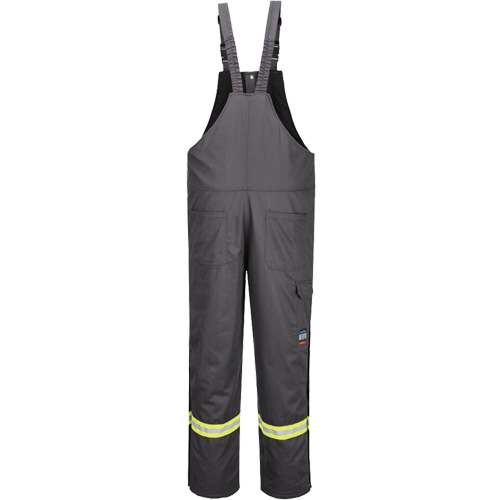 Bizflame&reg; 88/12 Insulated Bib Pants, Cotton/Nylon, Medium (Tall), Grey Rideout Tool & Machine Inc.