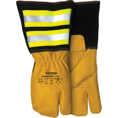 Powerline One-Finger Water-Resistant Mitt, Leather, Medium Rideout Tool & Machine Inc.