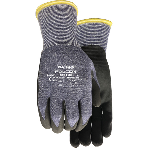Gants r&eacute;sistant &agrave; la coupe Stealth Falcon 367, Taille Petit, Calibre 15, Rev&ecirc;tement Mousse de nitrile, Enveloppe en Fibre de verre/PEHP/Nylon/Spandex, ASTM ANSI niveau A3/EN 388 niveau C Rideout Tool & Machine Inc.