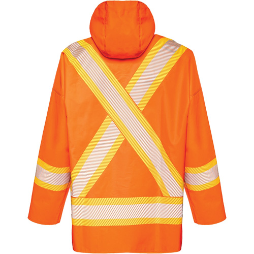 R804 Hurricane Rain Jacket, Small, High Visibility Orange Rideout Tool & Machine Inc.