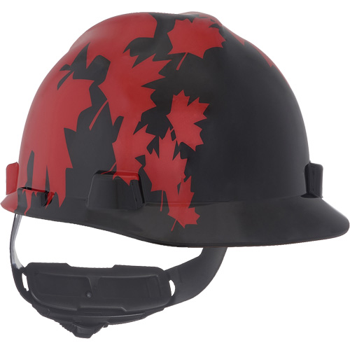 Casque sp&eacute;cialis&eacute; V-Gard, Suspension Rochet, Noir/Rouge Rideout Tool & Machine Inc.